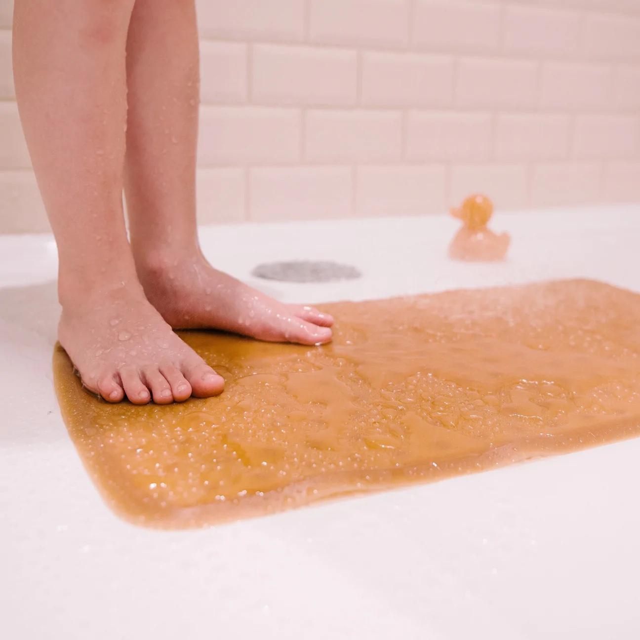 Tapis de bain en caoutchouc naturel Naturel - Heveaplanet