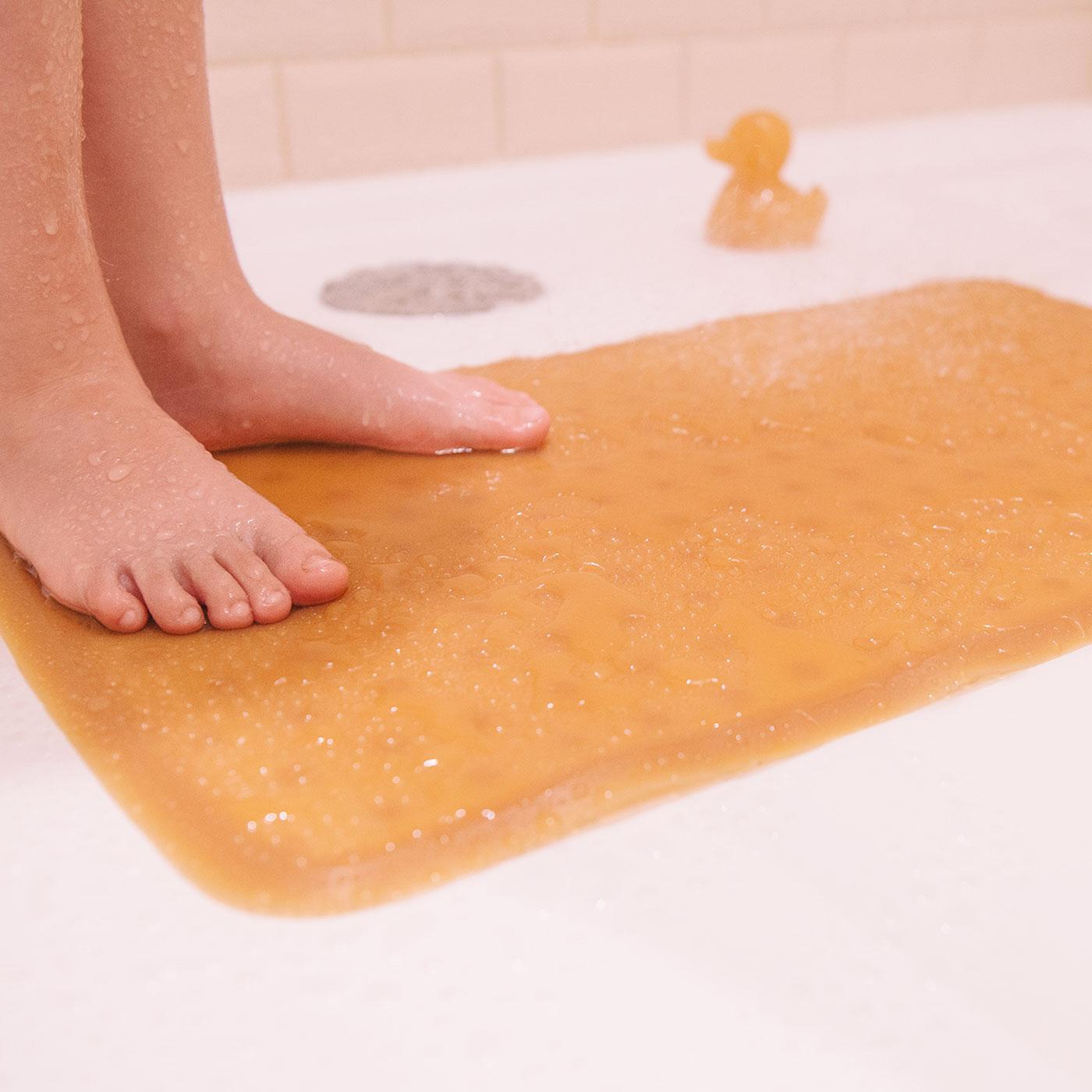 Tapis de bain en caoutchouc naturel Naturel - Heveaplanet