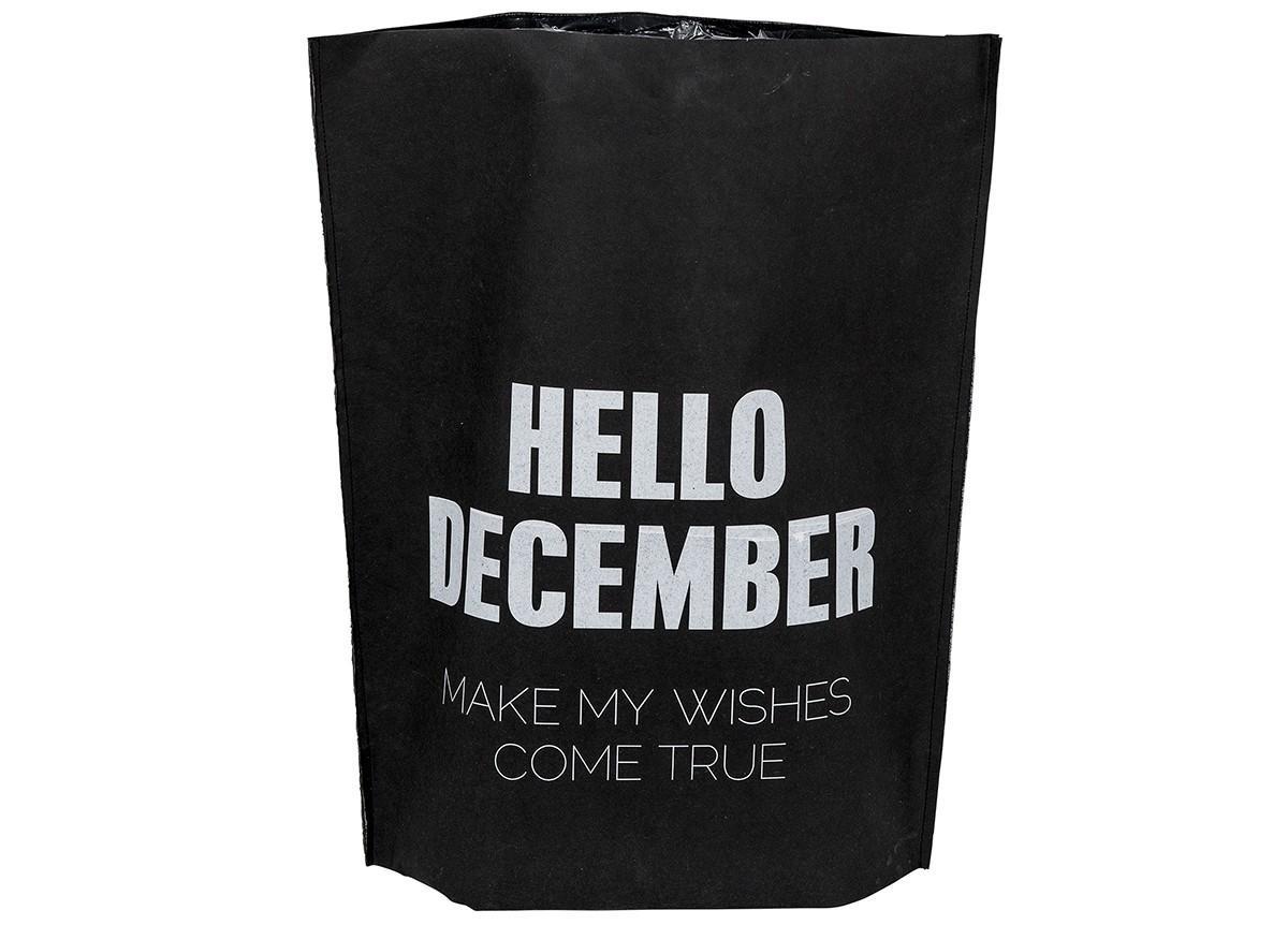 Sac en papier - Hello December make my wishes come true