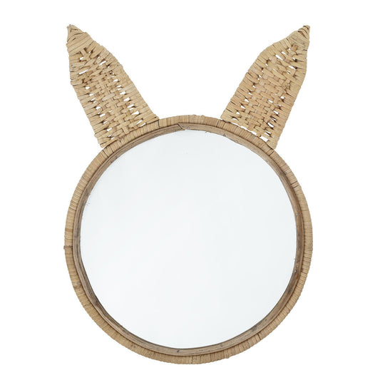 Miroir en osier - Lapin