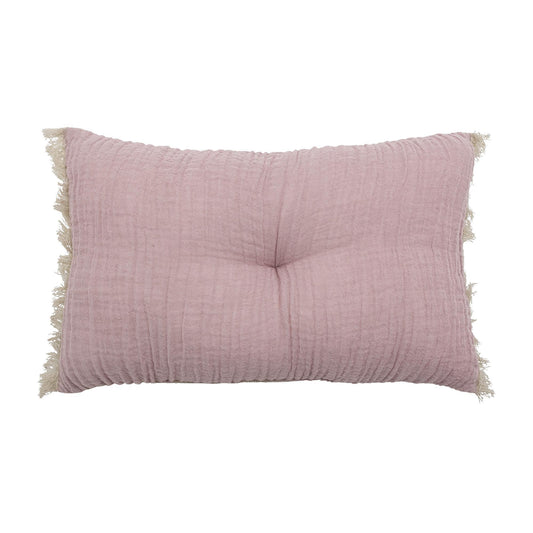 Coussin en coton Adita - Rose