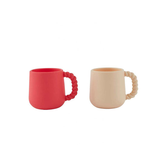 Tasses set de 2 cherry red/vanilla - OYOY