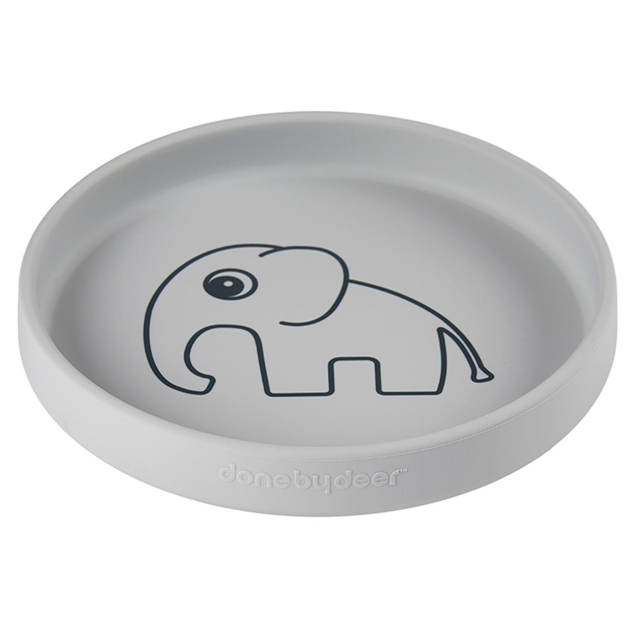 Assiette silicone Elphee grey - Done by Deer