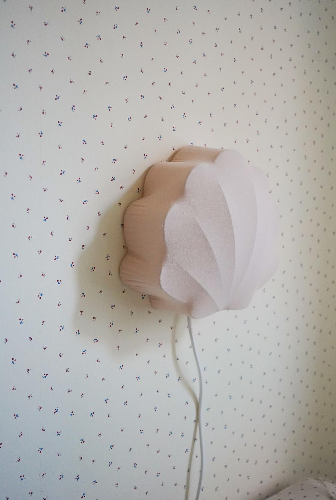 Lampe en tissu Coquillage - Blush