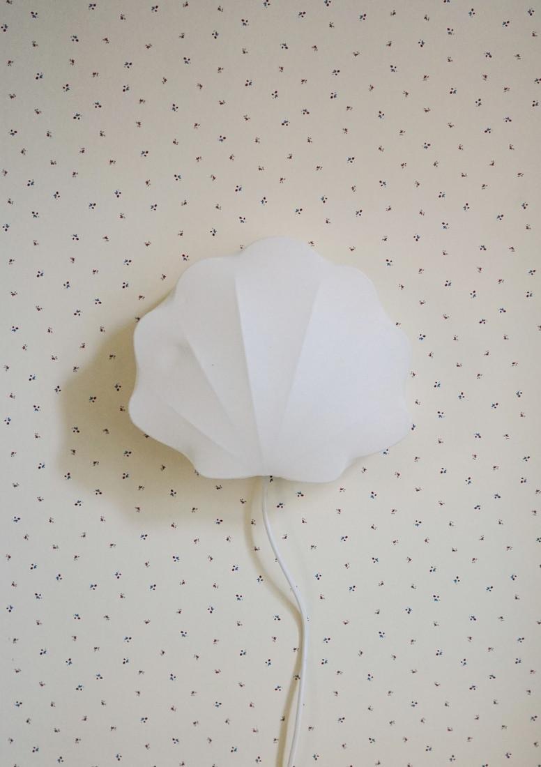 Lampe en tissu Coquillage - Blanc cassé