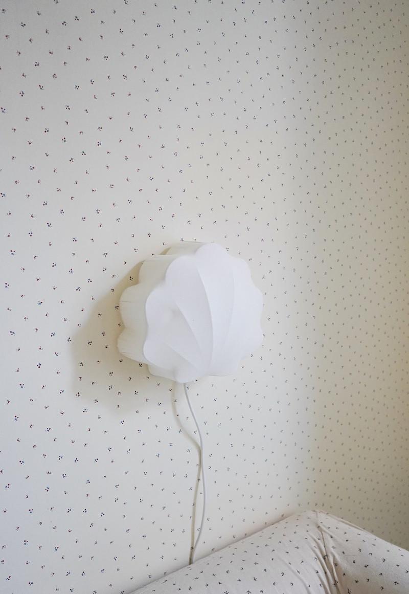 Lampe en tissu Coquillage - Blanc cassé