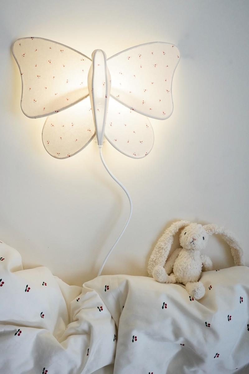 Lampe en tissu Papillon - Bloom Red/Blue