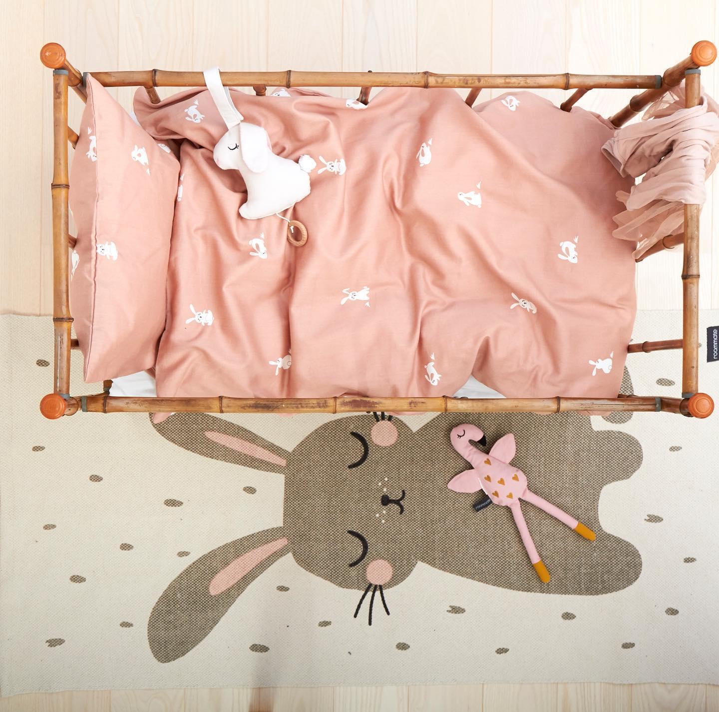 Housse de couette lit bébé - Lapin