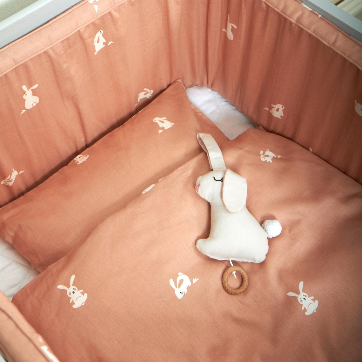 Housse de couette lit bébé - Lapin