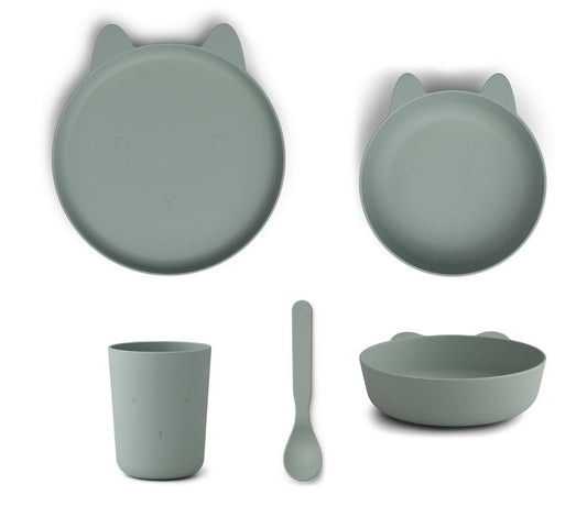 Liewood Paul Cat Rose Blush Meal Set