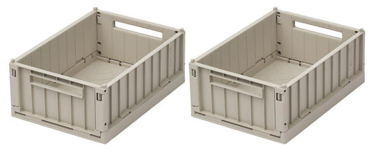 Liewood Weston S Rose Foldable Crates 2 pieces.