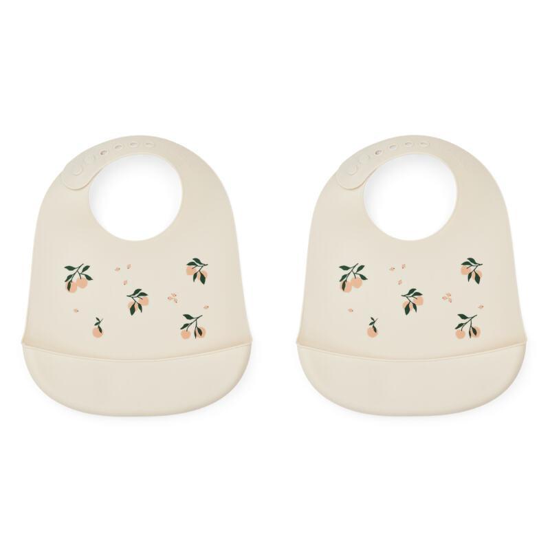 Liewood Silicone Bibs Tilda 2 Pack Peach Sea Shell Mix