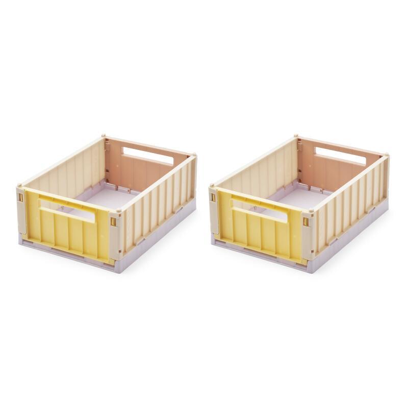 Liewood Weston M Garden Green Multi Mix 2-Piece Foldable Crates