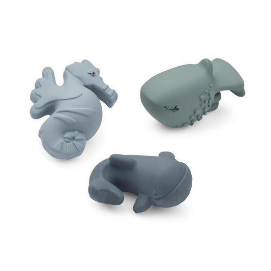 Bath Toy Nori Sea Creature Whale Blue Mix Liewood