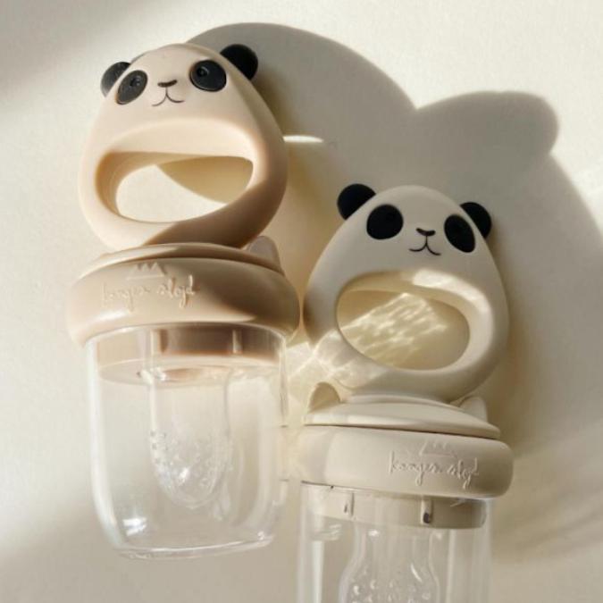 Lot de 2 grignoteuses en silicone Panda - Shell Mix - Konges Sløjd