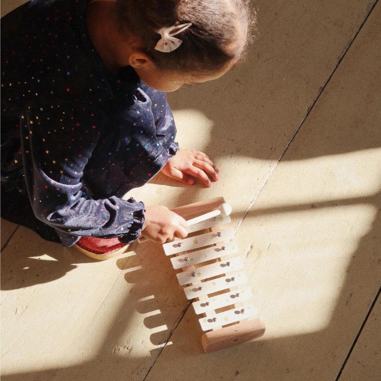 Xylophone à Musique En Bois Lemon And Cherry Fsc - Cherry - Konges Sløjd