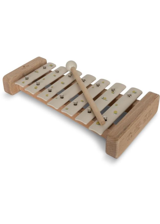 Xylophone à Musique en bois Lemon And Cherry Fsc - Lemon - Konges Sløjd