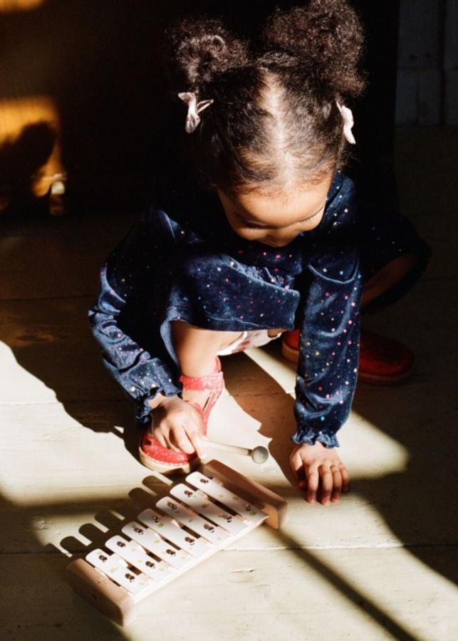 Xylophone à Musique en bois Lemon And Cherry Fsc - Lemon - Konges Sløjd