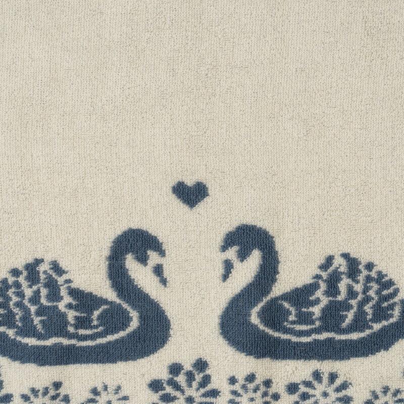 Jacquard Gots Towel - Swan - Konges Sløjd