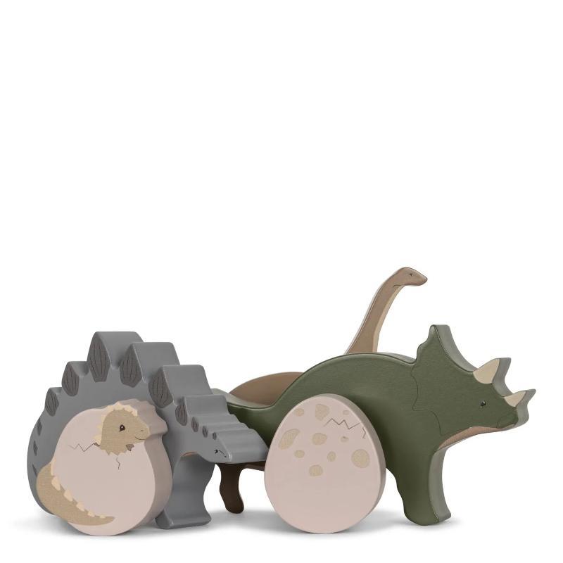 Set de dinosaures en bois Fsc - Dino - Konges Sløjd