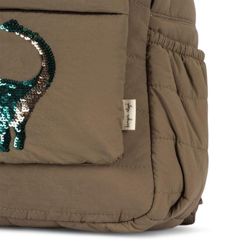 Sac à dos matelassé à sequins Juno Midi - Dino - Konges Sløjd