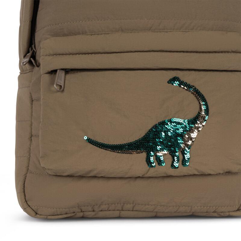 Sac à dos matelassé à sequins Juno Midi - Dino - Konges Sløjd