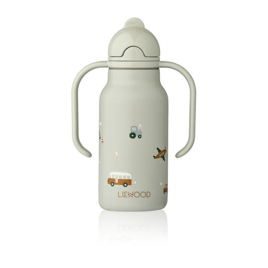 Liewood Gourde Kimmie 250 ml Vehicles in Dove Blue