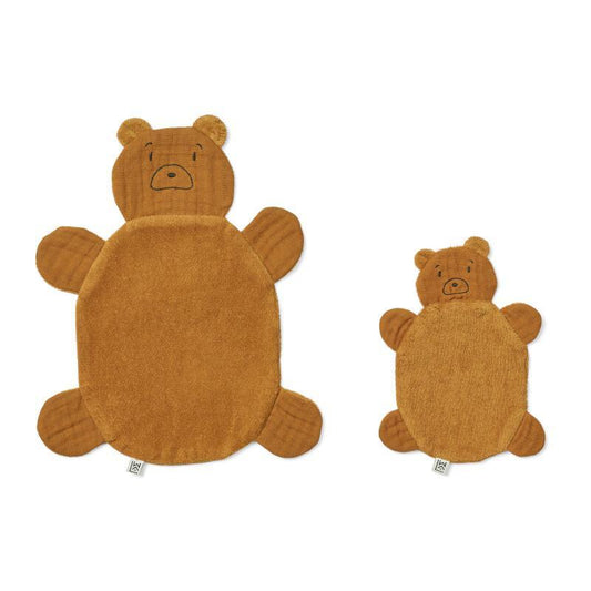 Liewood Golden Caramel Mr. Bear Doudous - 2 Pieces