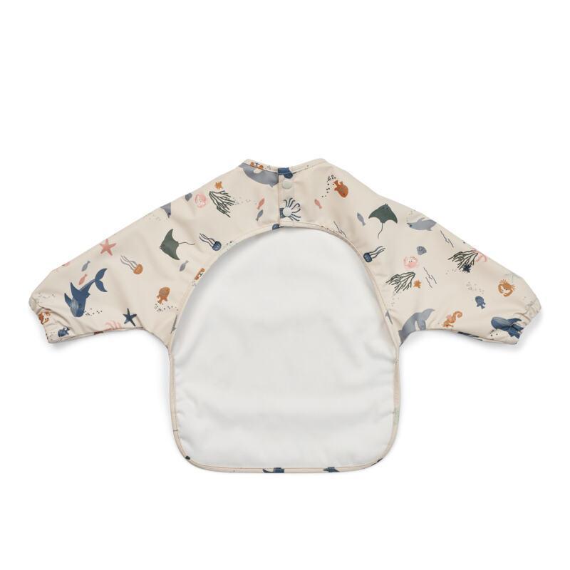 Liewood Sea Creature/Sandy Long Sleeve Waterproof Bib Merle