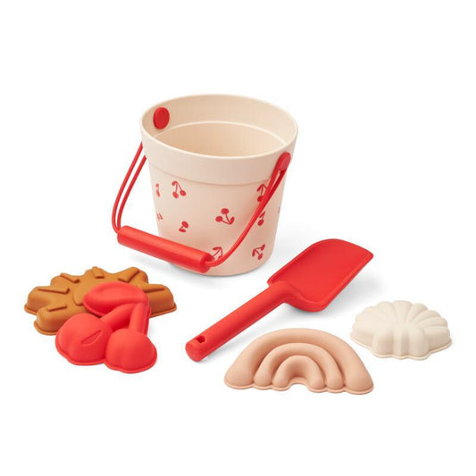 Liewood Dante Cherries / Apple Blossom Beach Set with Accessories