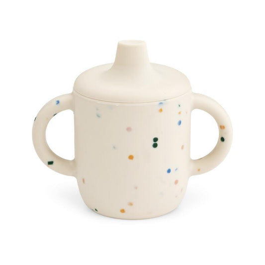 Liewood Tasse à Bec Neil Sippy Cup Splash Dots/Sea Shell