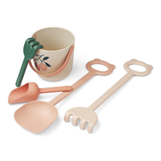 Liewood Harper Beach Set with Peach Multi Mix Tools