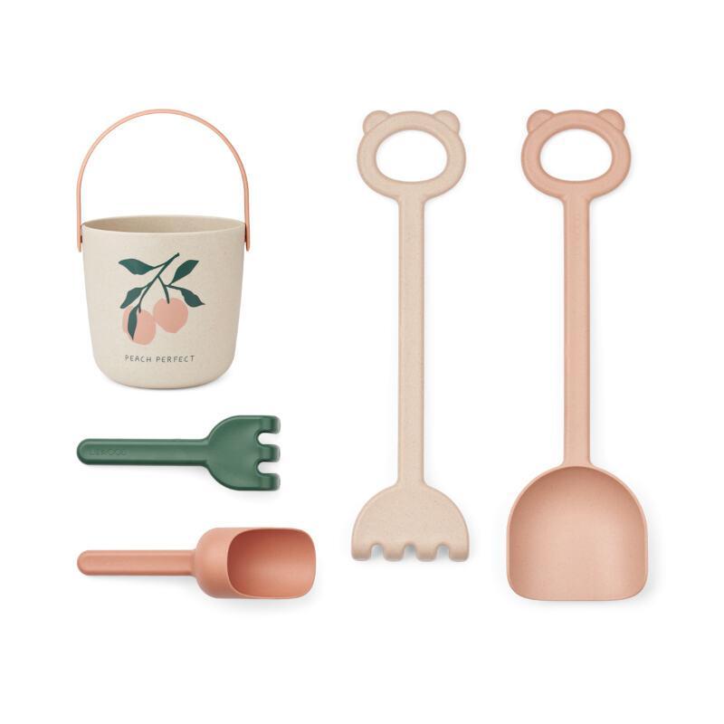 Liewood Harper Beach Set with Peach Multi Mix Tools