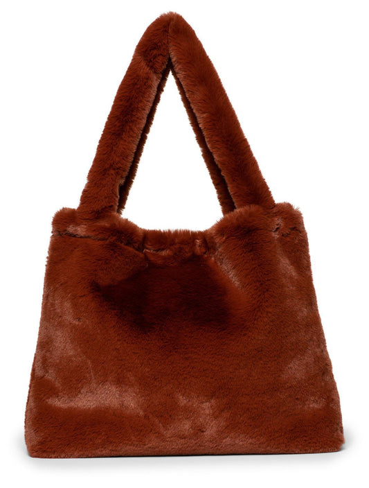 Sac Mom-Bag - Cacao faux fur