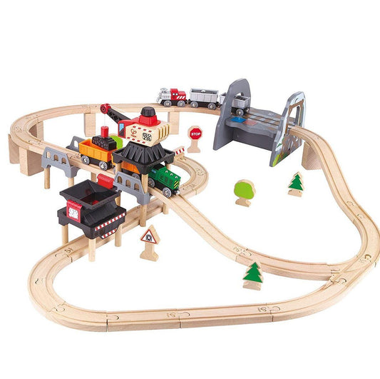 Hape - Lift & Load Mining Play Set - Train en bois