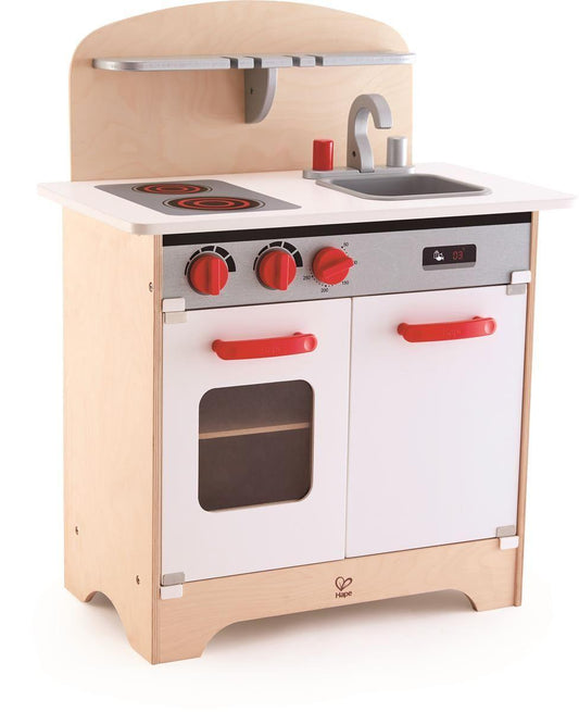 Hape - White Gourmet Kitchen - Cuisine pour enfants en bois