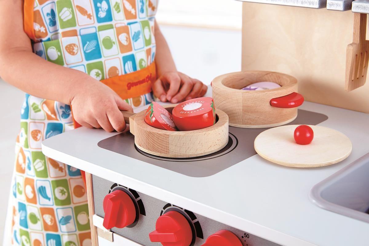 Hape - White Gourmet Kitchen - Cuisine pour enfants en bois