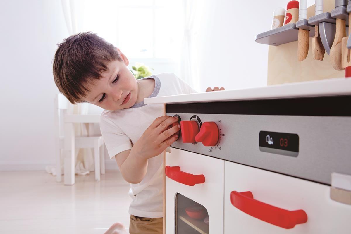 Hape - White Gourmet Kitchen - Cuisine pour enfants en bois