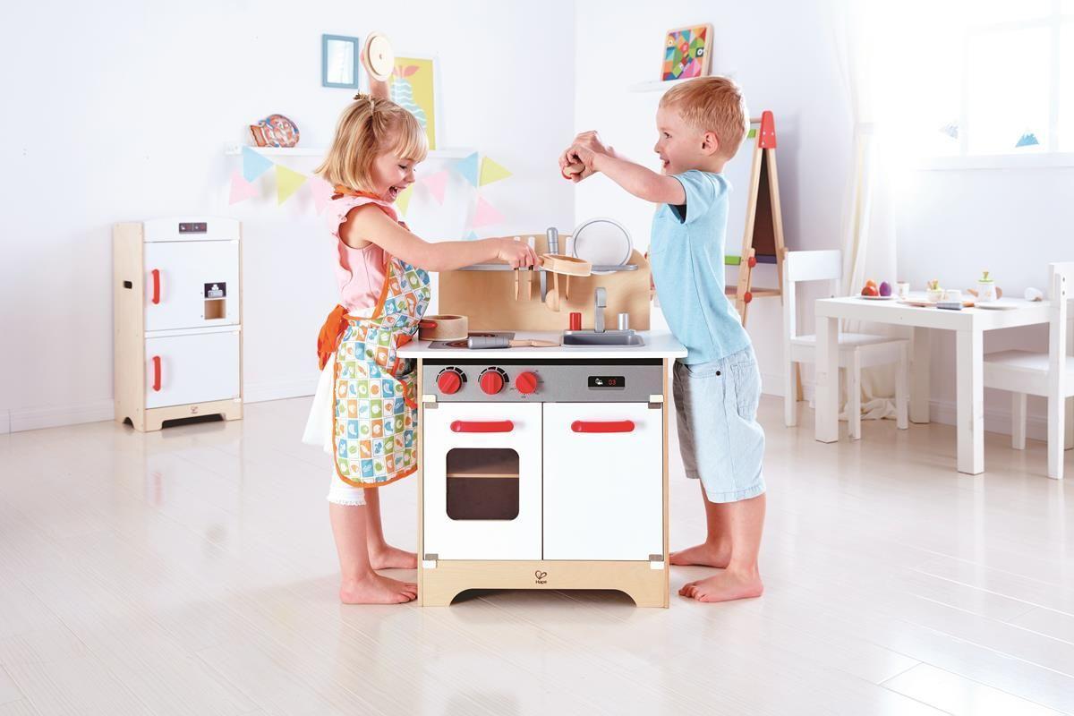 Hape - White Gourmet Kitchen - Cuisine pour enfants en bois