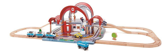 Hape - Grand City Station - Train en bois