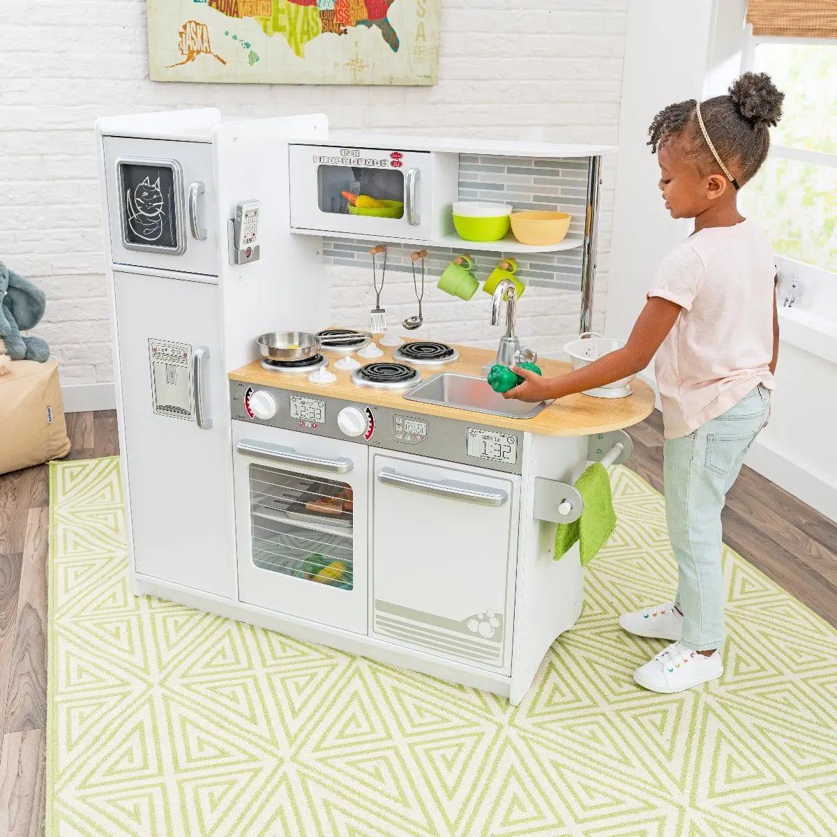 Kidkraft - Cuisine pour enfants En Bois Uptown - Blanc