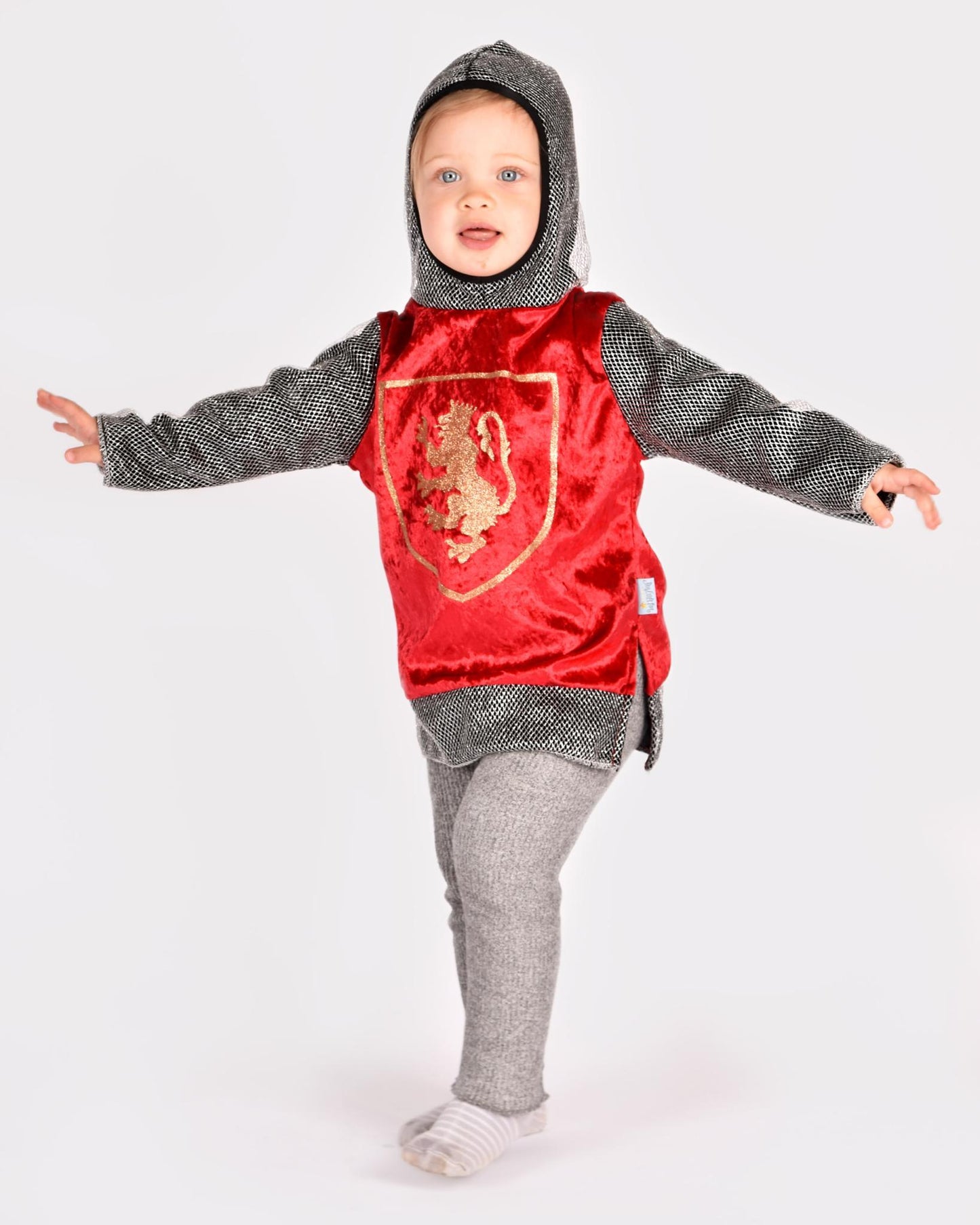 Déguisement Chemise de Roi avec capuche rouge - 2 à 4 ans