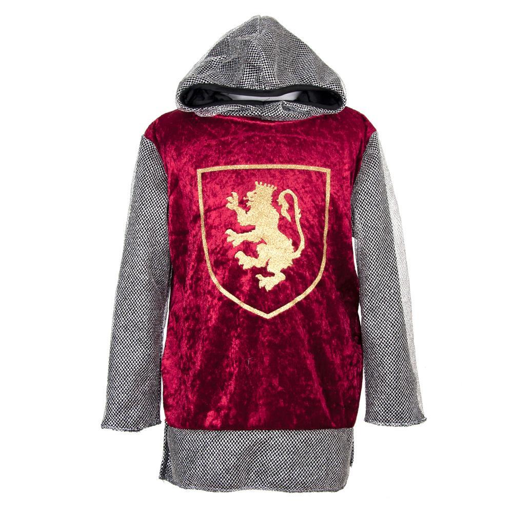 Déguisement Chemise de Roi avec capuche rouge - 2 à 4 ans