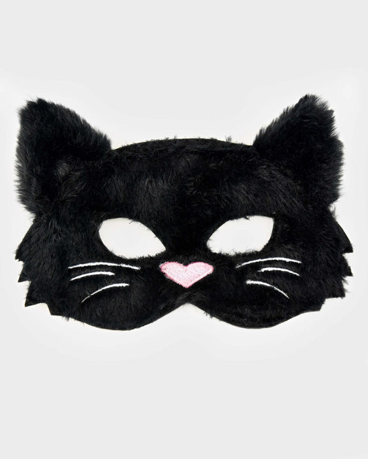 Masque Chat Noir Fluffy - Taille unique