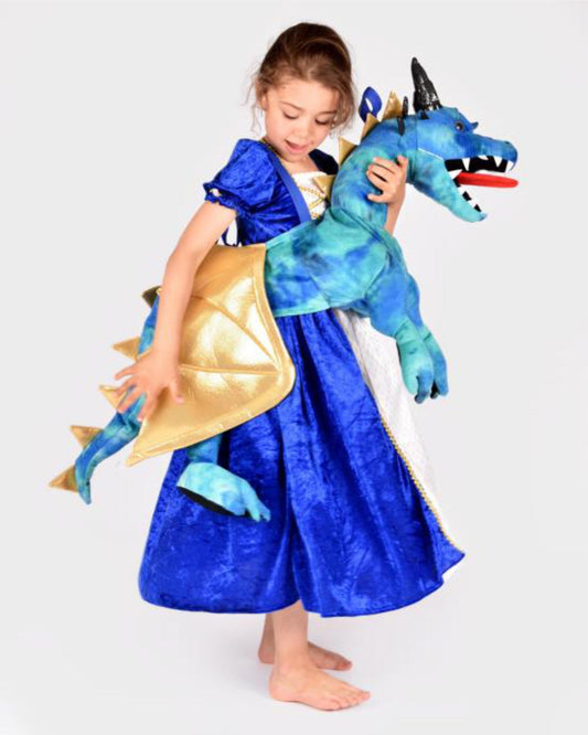 Costume Dragon Bleu - Ride On - Taille unique