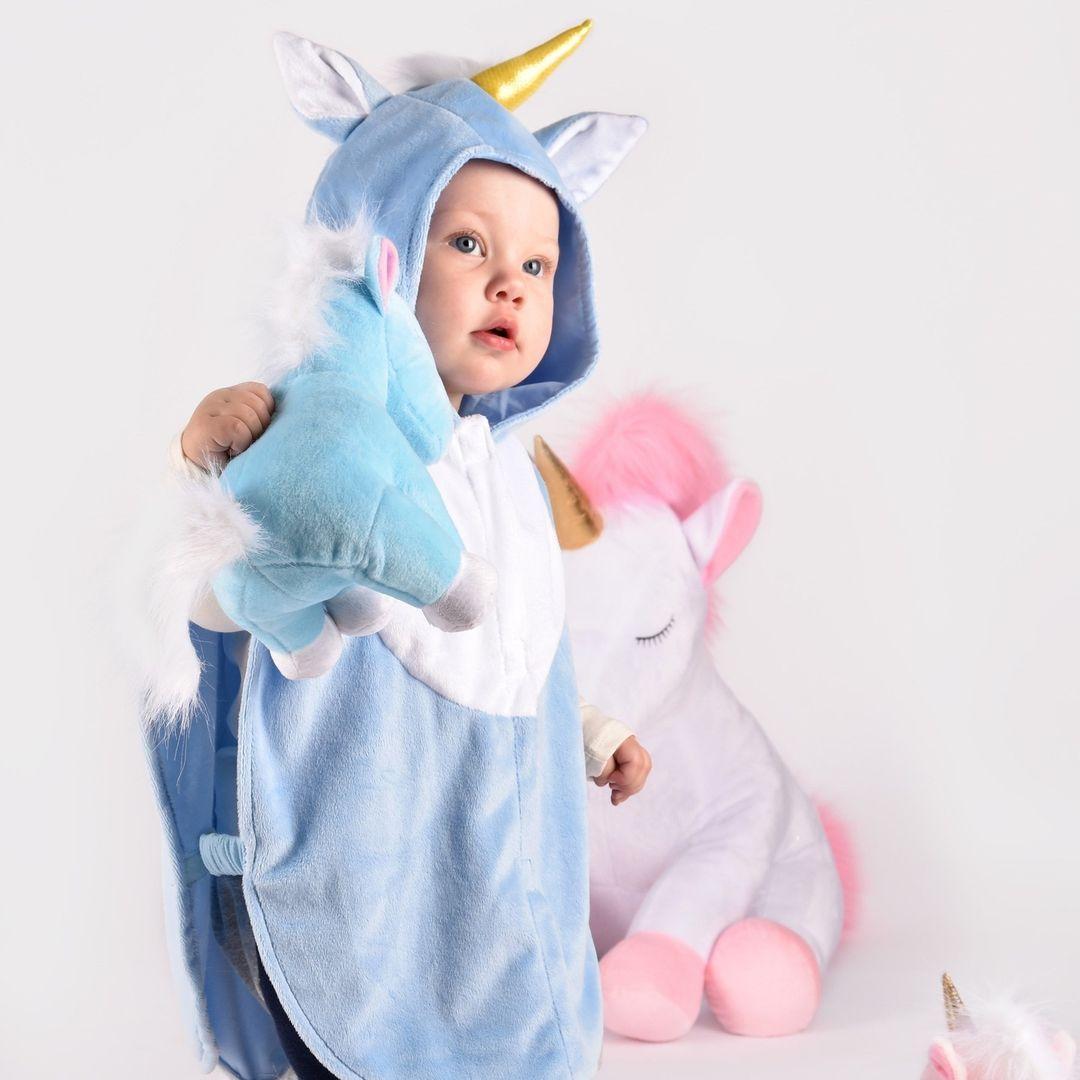 Mini Cape Licorne Bleu - 1 à 4 ans