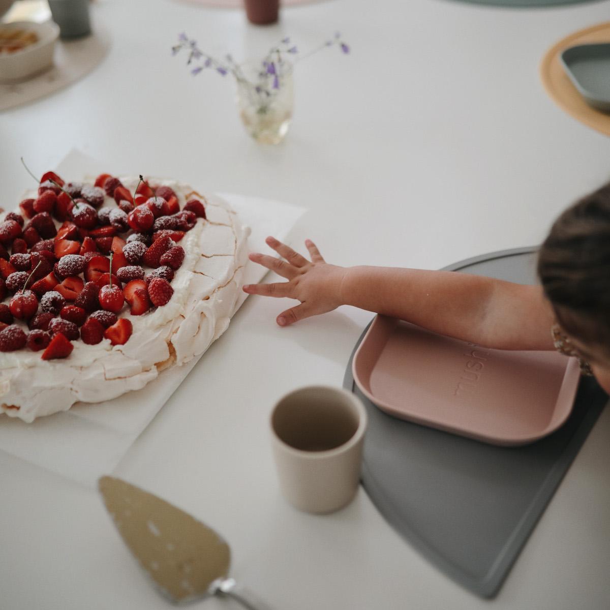 Set de 2 assiettes carrées - Blush