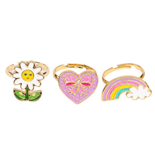 Lot de 3 bagues - Spring Flowers