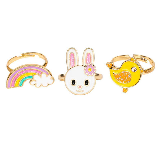 Lot de 3 bagues - Spring Bunny