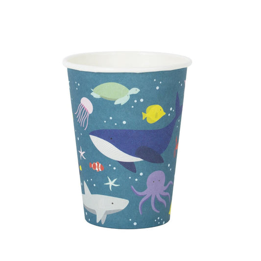 8 paper cups - ocean - My little day